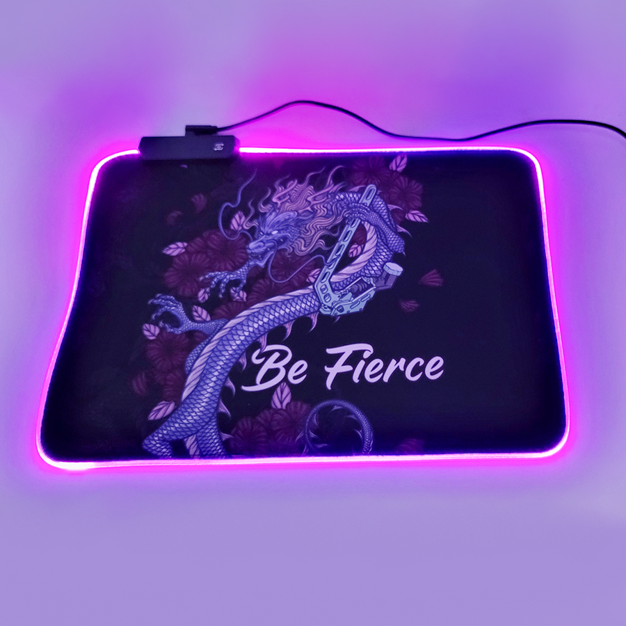 RGB Mouse Pad: Dragon - Be Fierce